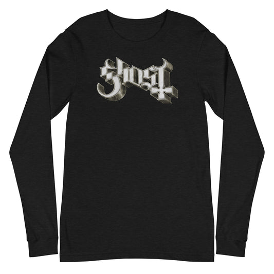 MerchMoment Ghost - Sliver Logo Long Sleeve T-Shirt [Apparel]