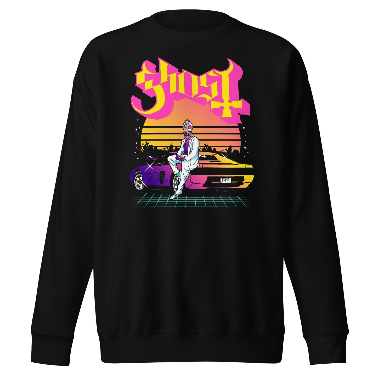 MerchMoment Ghost - Sunset Car Sweatshirt [Apparel]