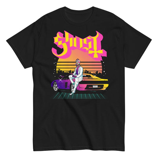 MerchMoment Ghost - Sunset Car T-Shirt [Apparel]