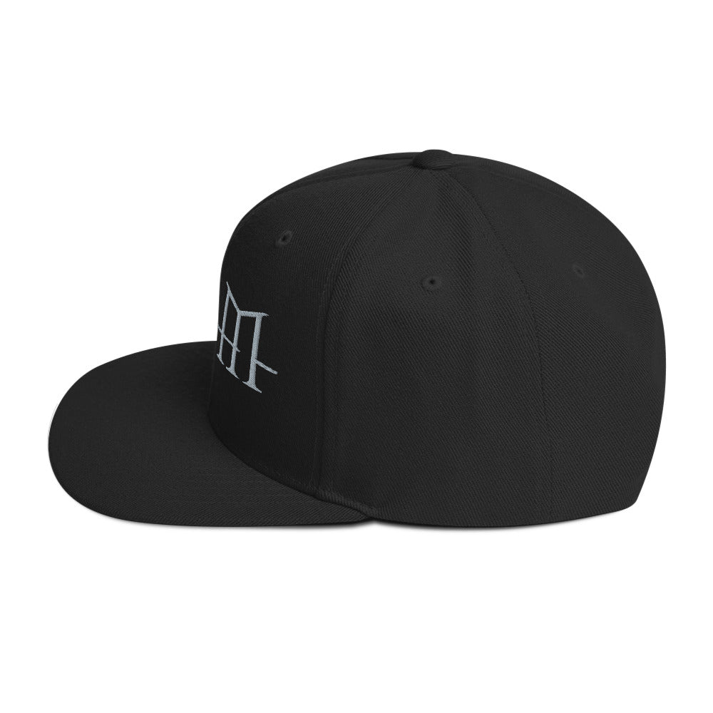 MerchMoment HIM Classic Logo Black Embroidered Snap Back Hat [Hat]