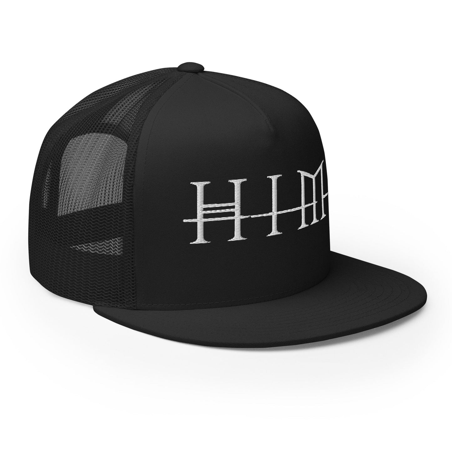MerchMoment HIM Classic Logo Embroidered Trucker Hat [Apparel]