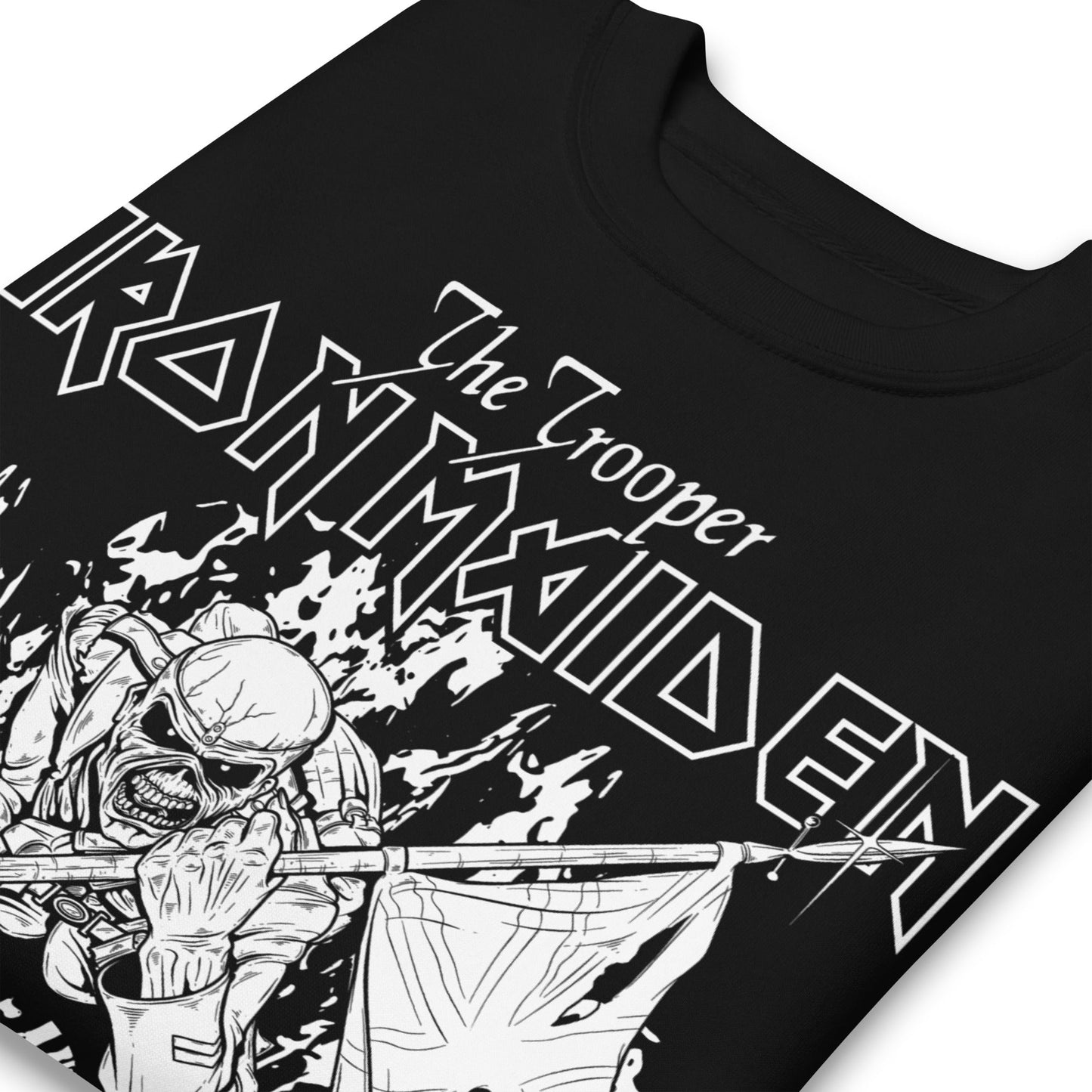 MerchMoment Iron Maiden - Trooper Black and White Sweatshirt [Apparel]