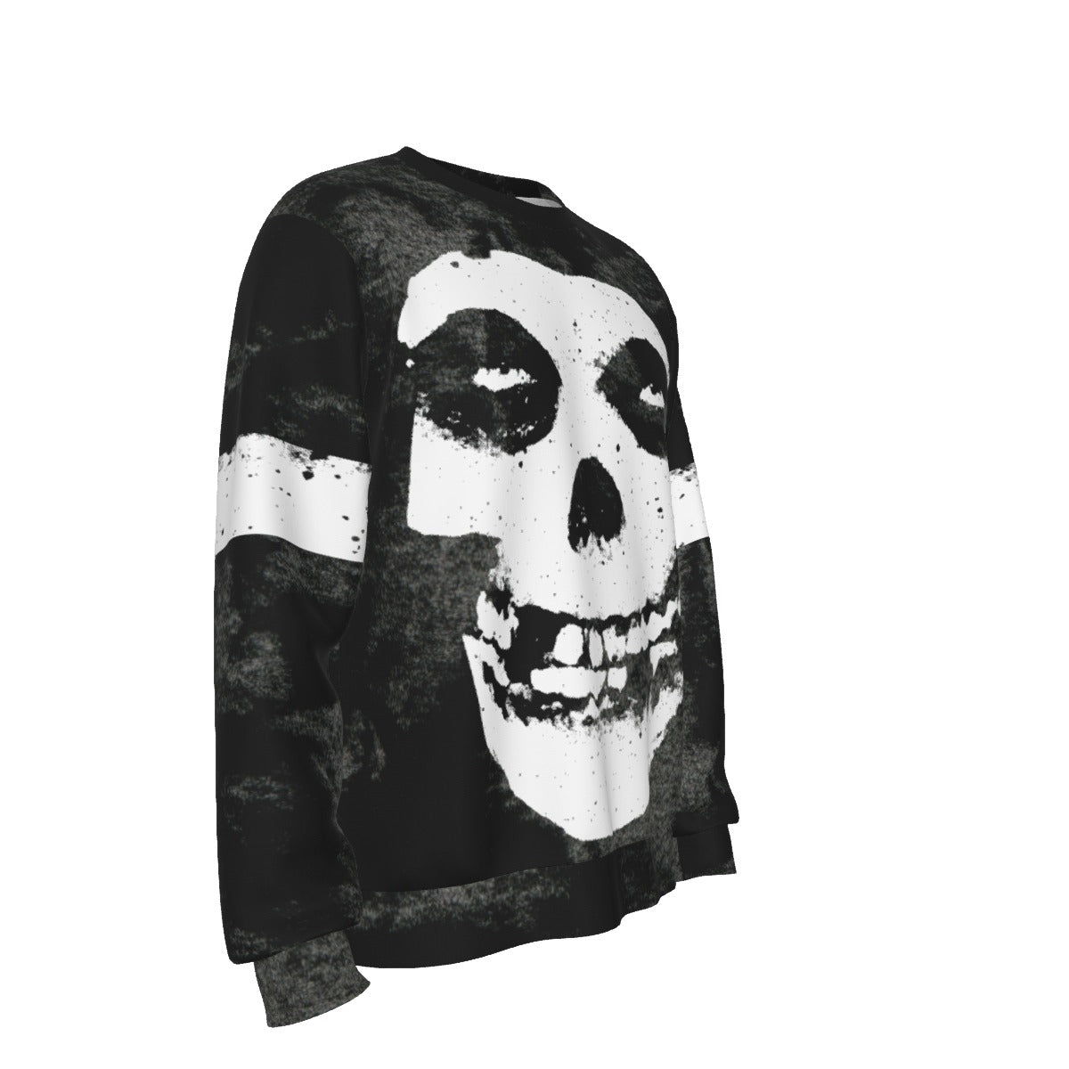 MerchMoment Misfits Giant Skull All Over Print Sweatshirt [Apparel]