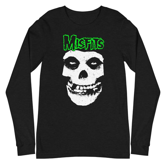 MerchMoment Misfits - Green Skull Long Sleeve T-Shirt [Apparel]