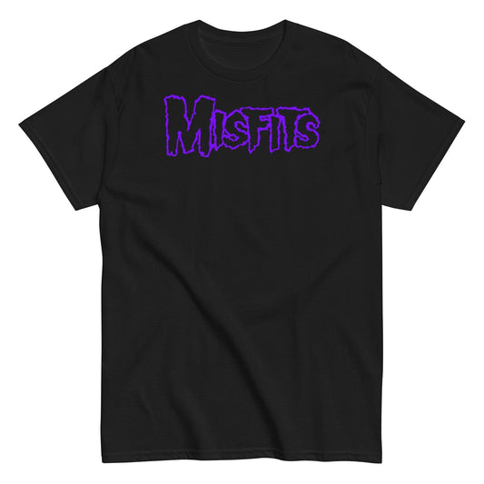 MerchMoment Misfits - Purple Drip Logo T-Shirt [Apparel]