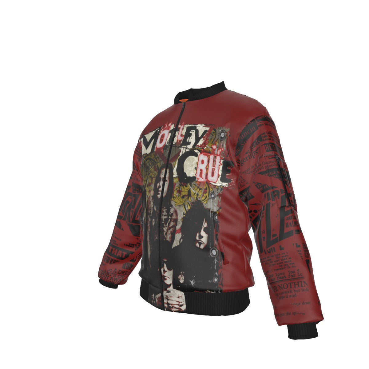 MerchMoment Motley Crue Graffiti Bomber Jacket