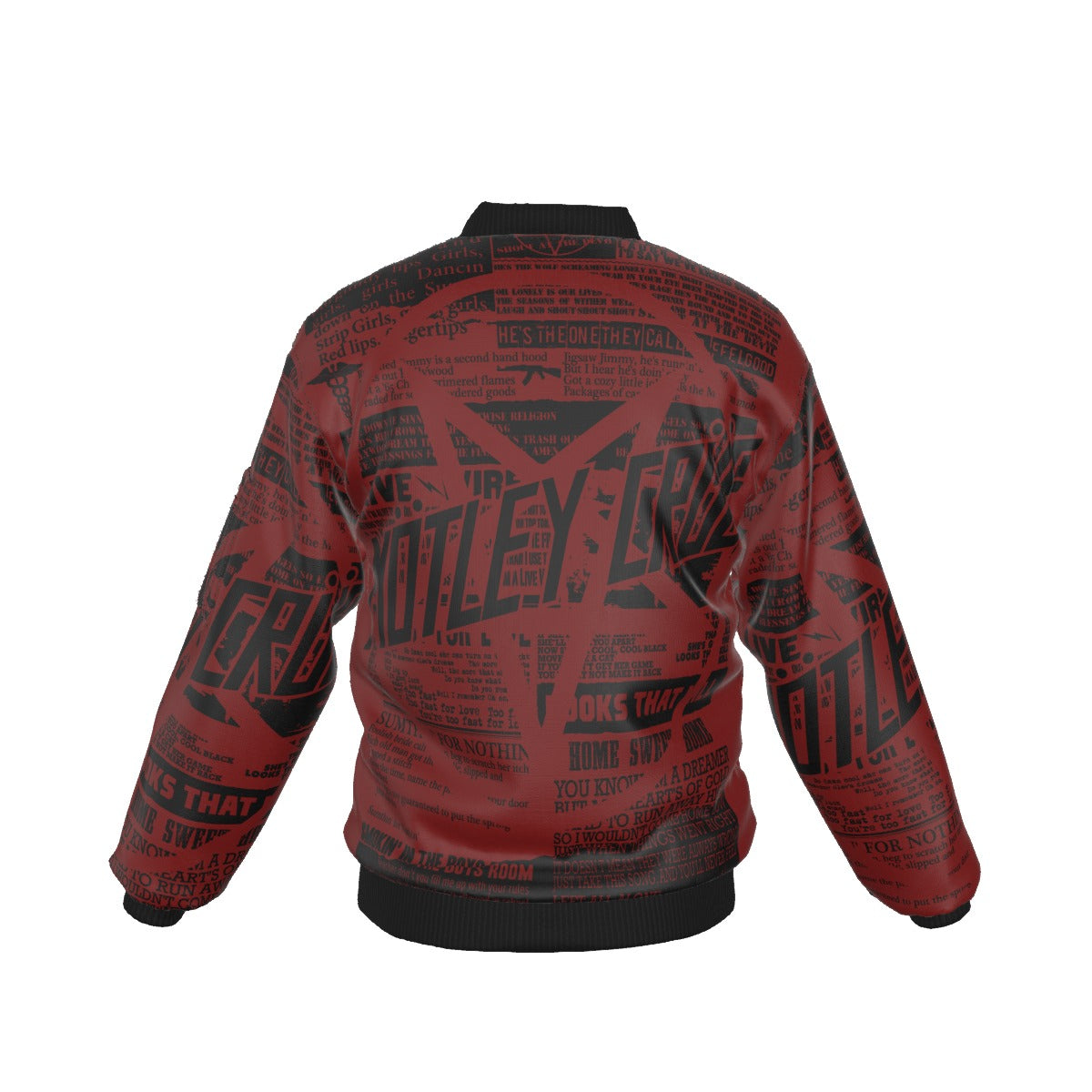 MerchMoment Motley Crue Graffiti Bomber Jacket