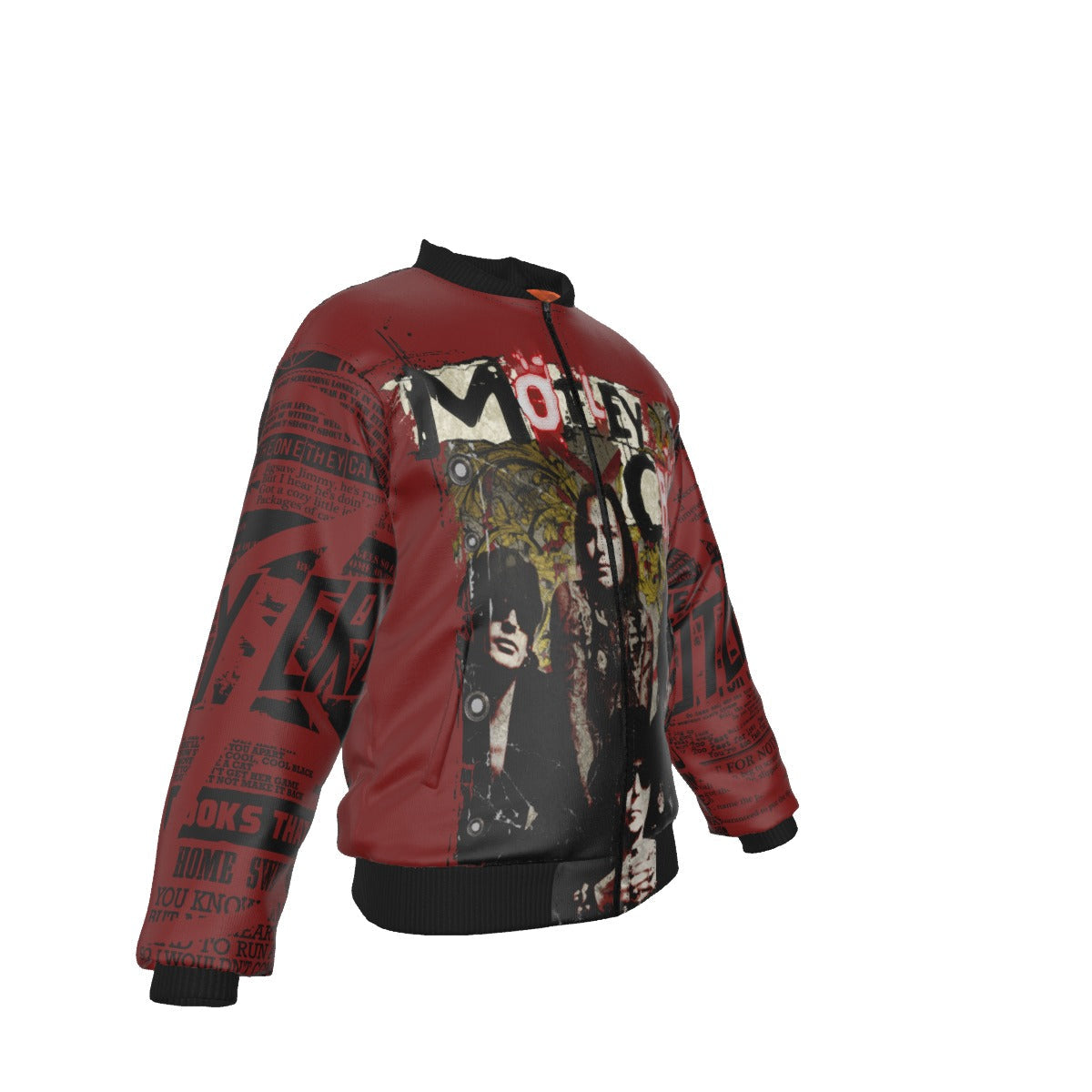 MerchMoment Motley Crue Graffiti Bomber Jacket