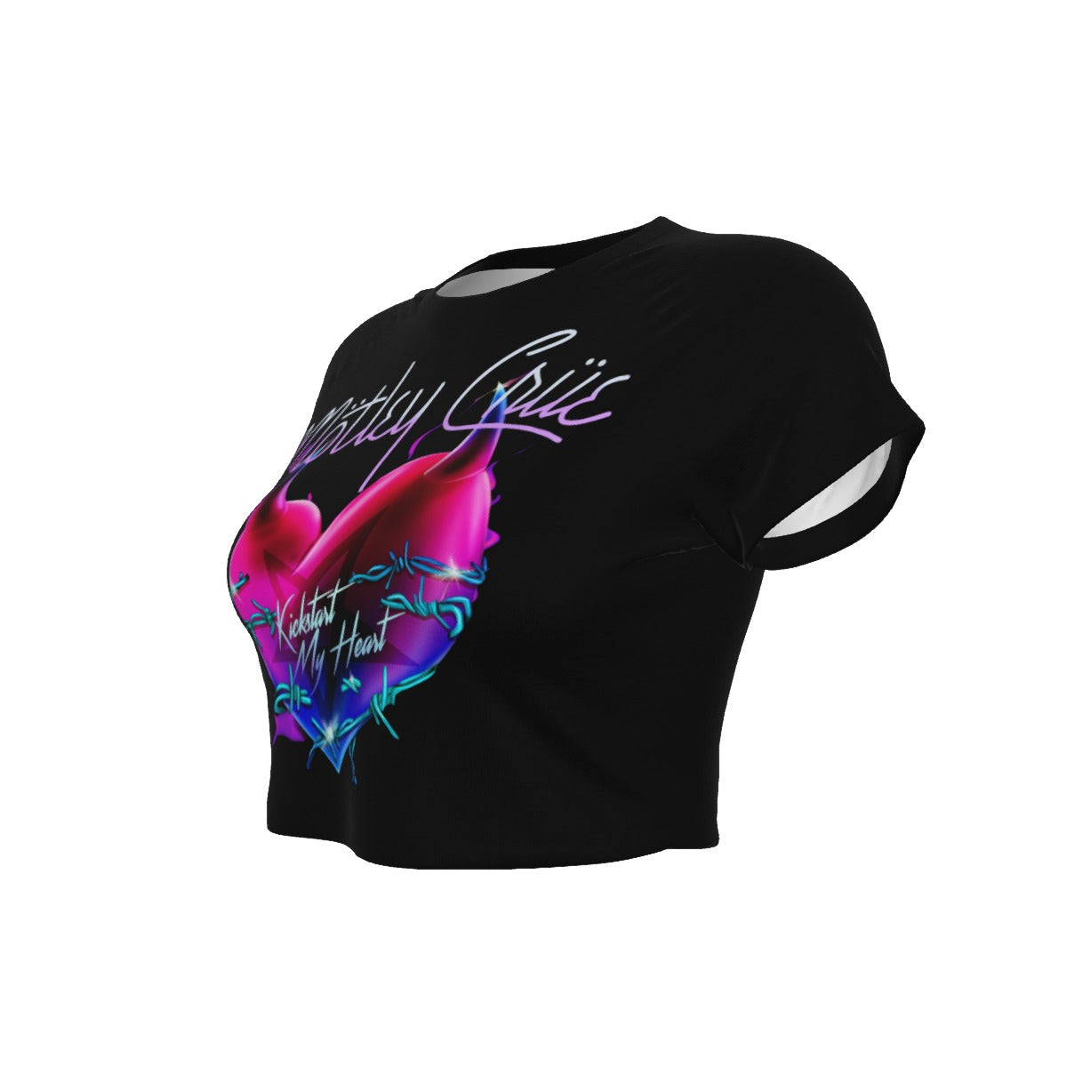 MerchMoment Motley Crue Kickstart My Heart Women's Crop Top [Apparel]