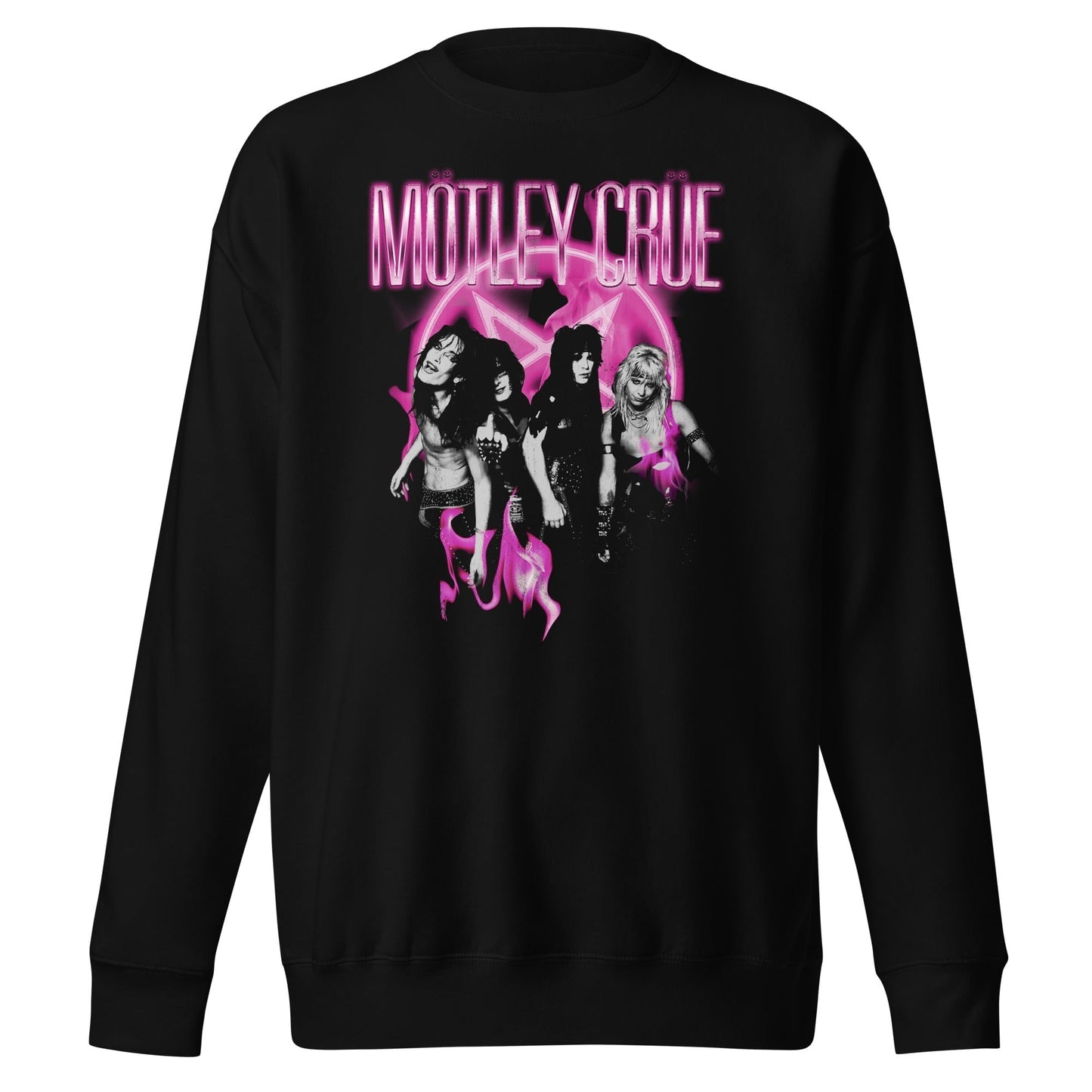 MerchMoment Motley Crue - Neon Pink Sweatshirt [Apparel]