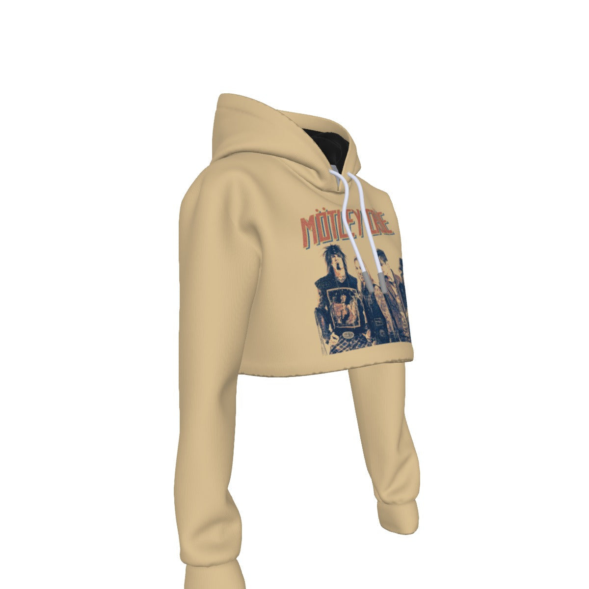 MerchMoment Motley Crue With the Band Women's Cropped Hoodie [Apparel]