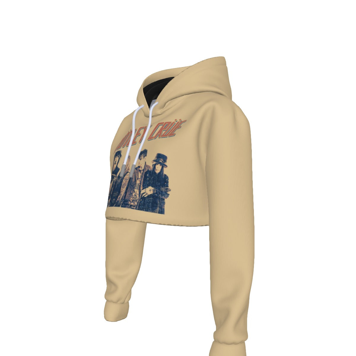 MerchMoment Motley Crue With the Band Women's Cropped Hoodie [Apparel]