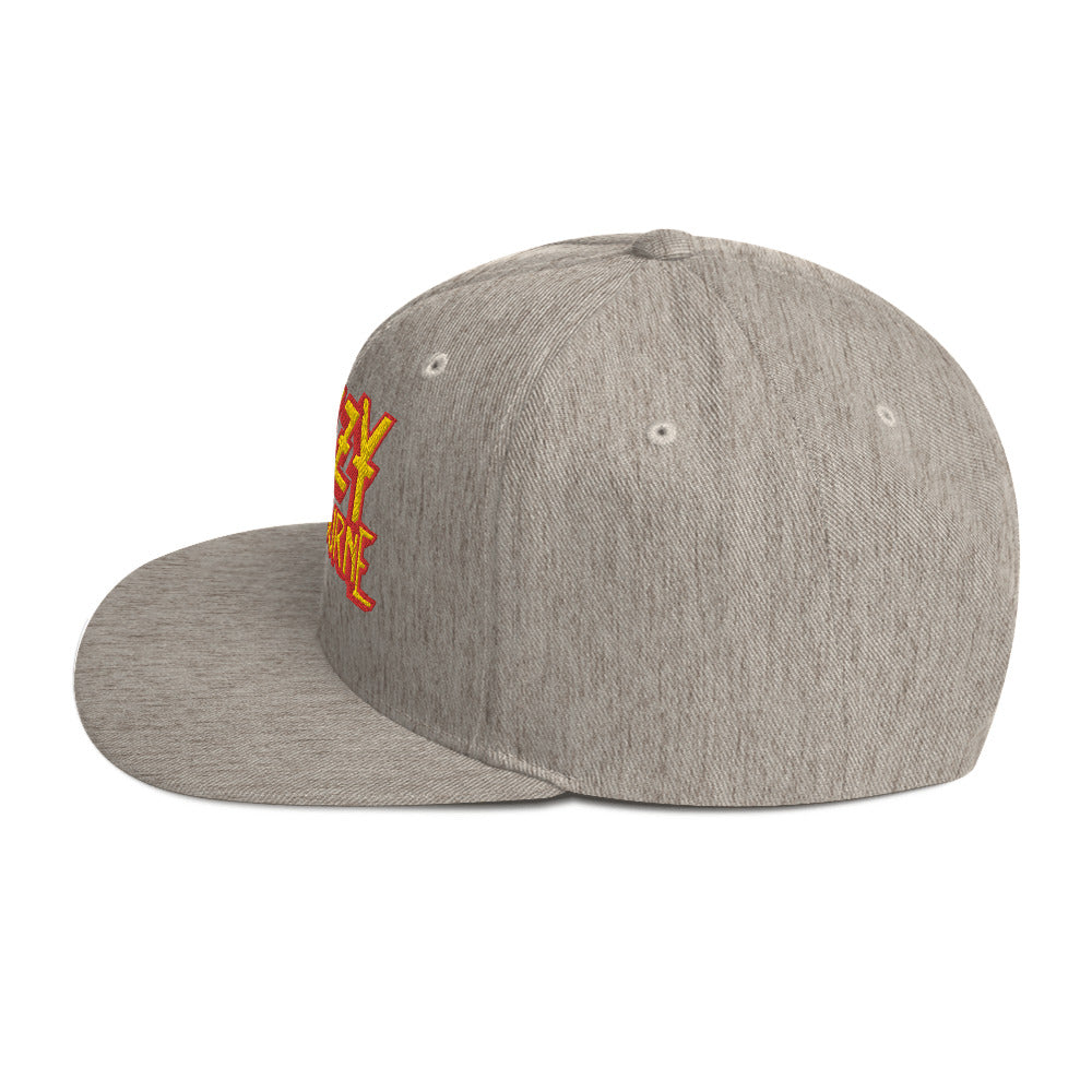 MerchMoment Ozzy Osborne Grey Embroidered Snapback Hat [Apparel]