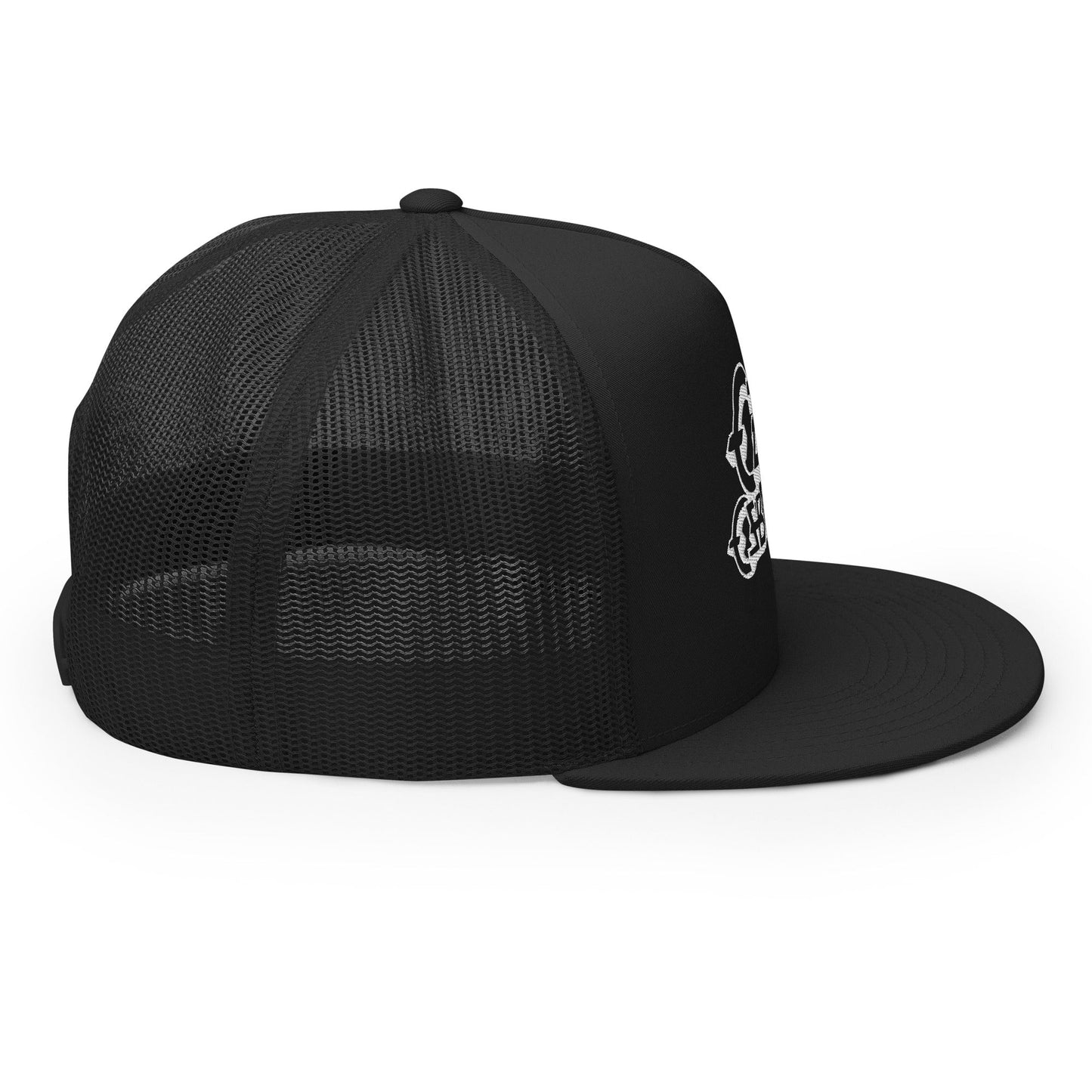 MerchMoment Ozzy Osborne White Logo Embroidered Trucker Hat [Apparel]