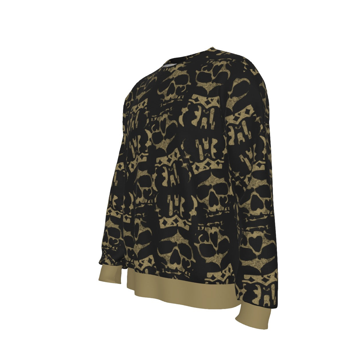 MerchMoment Ozzy Osbourne Crown Skull All Over Print Sweatshirt [Apparel]