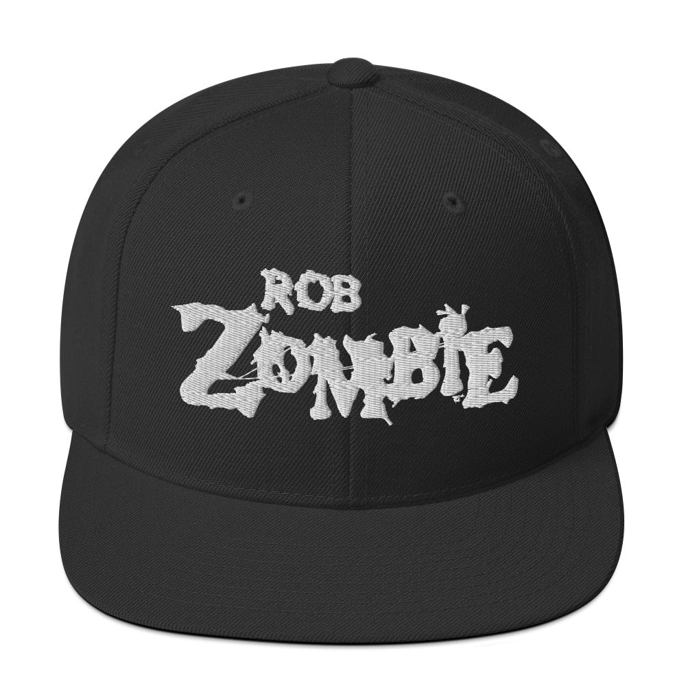 MerchMoment Rob Zombie Classic Logo Black Embroidered Snap Back Hat [Apparel]