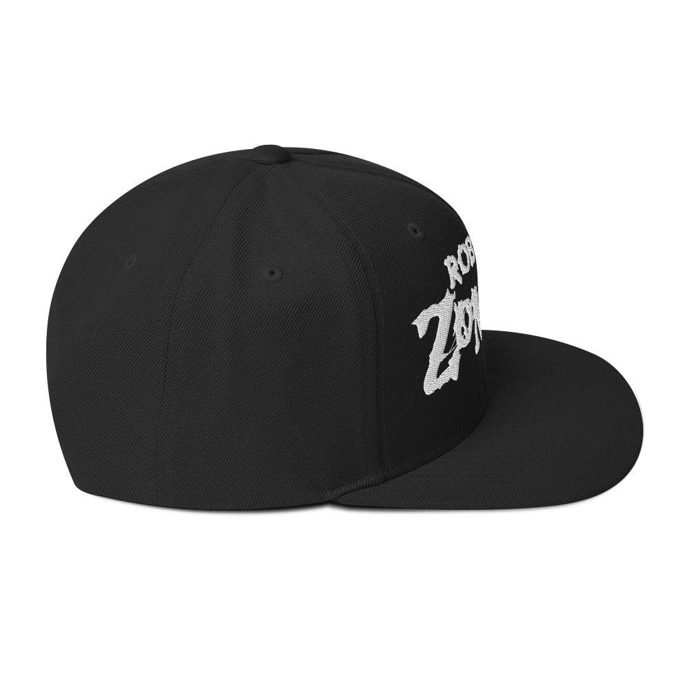 MerchMoment Rob Zombie Classic Logo Black Embroidered Snap Back Hat [Apparel]