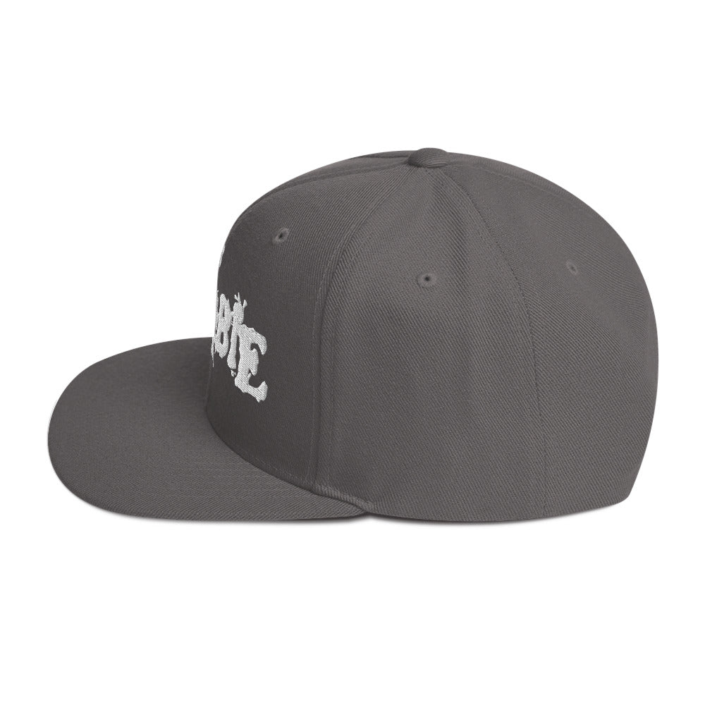 MerchMoment Rob Zombie Classic Logo Grey Embroidered Snap Back Hat [Apparel]