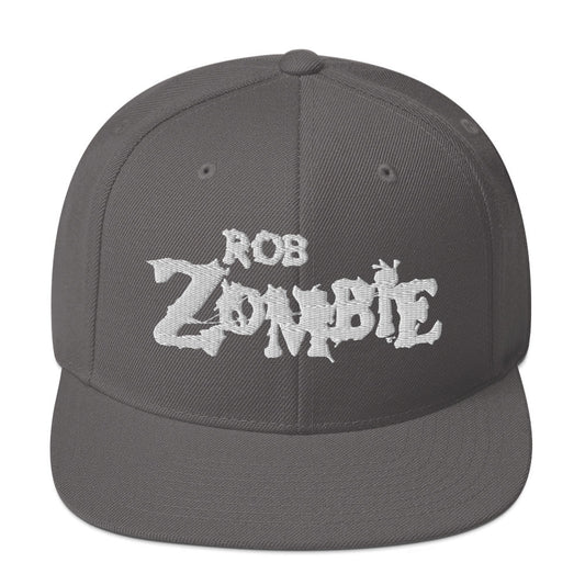MerchMoment Rob Zombie Classic Logo Grey Embroidered Snap Back Hat [Apparel]