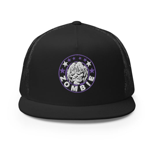 MerchMoment Rob Zombie Purple Circle Embroidered Trucker Hat [Apparel]