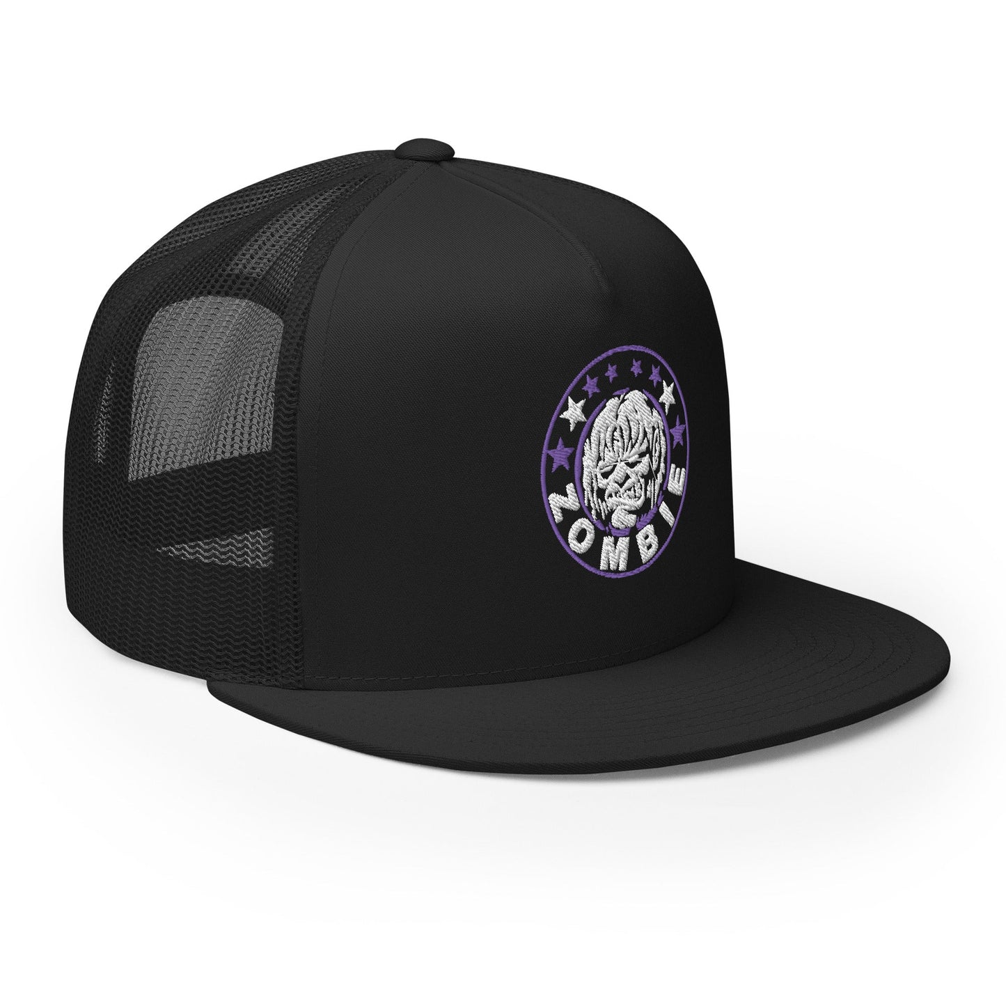 MerchMoment Rob Zombie Purple Circle Embroidered Trucker Hat [Apparel]