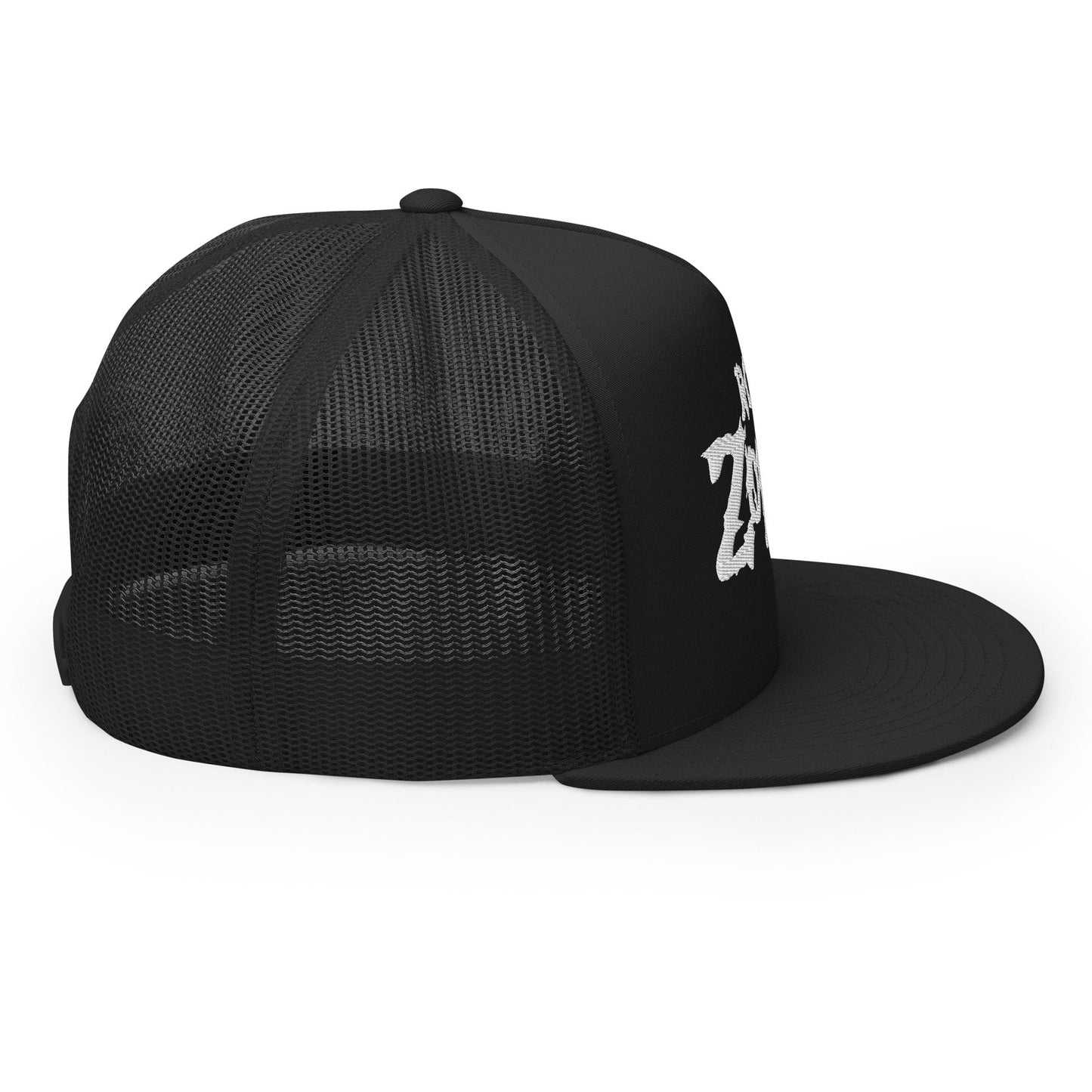MerchMoment Rob Zombie White Logo Embroidered Trucker Hat [Apparel]