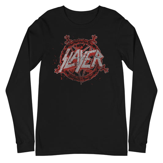 MerchMoment Slayer - Drip Logo Long Sleeve T-Shirt [Apparel]