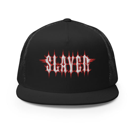 MerchMoment Slayer Electric Logo Embroidered Trucker Hat [Apparel]