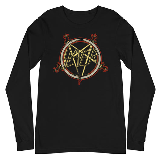 MerchMoment Slayer - Pentagram Logo Long Sleeve T-Shirt [Apparel]