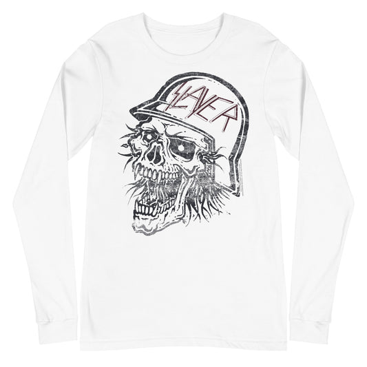 MerchMoment Slayer - Stamped Skull Long Sleeve T-Shirt [Apparel]