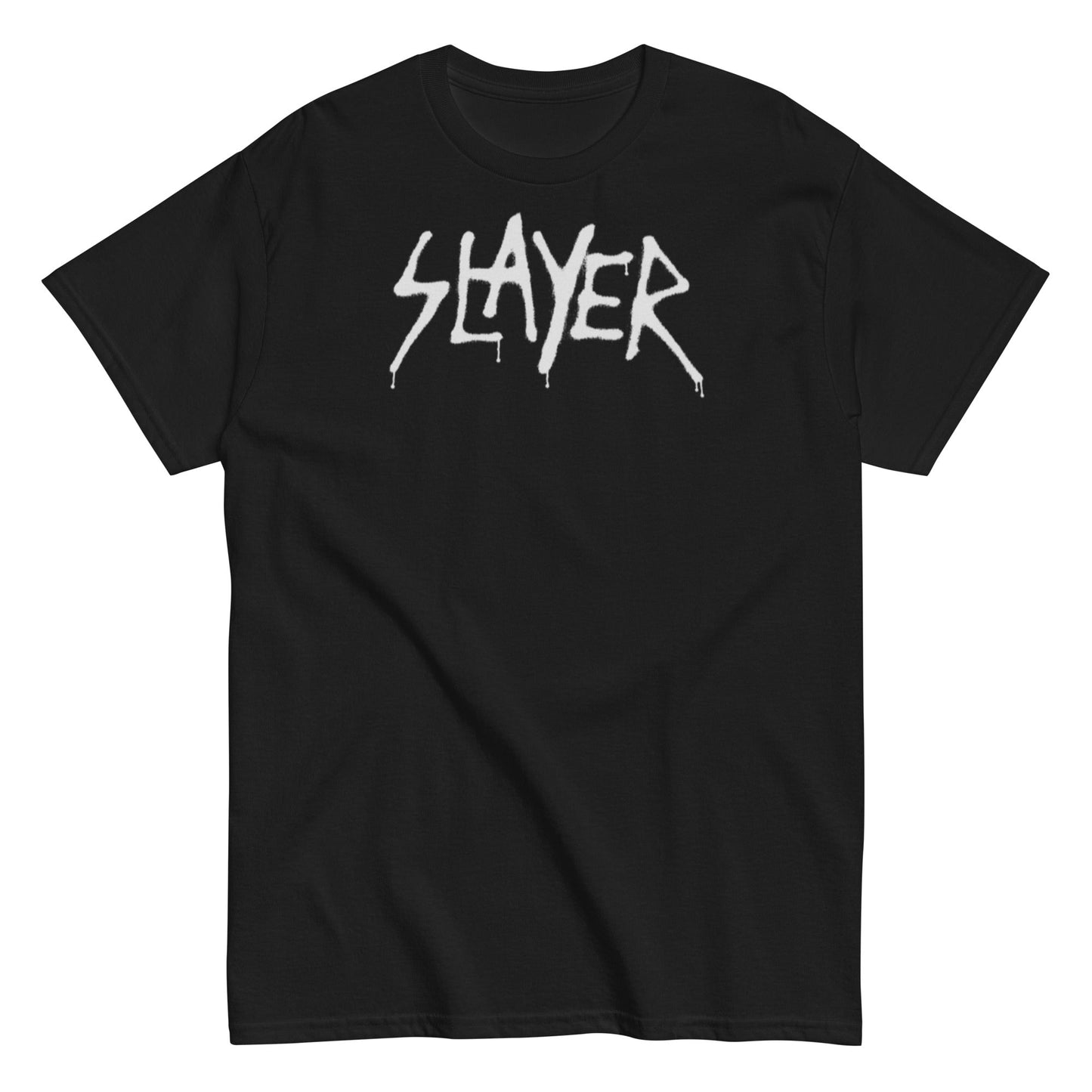 MerchMoment Slayer - White Drip Logo T-Shirt [Apparel]