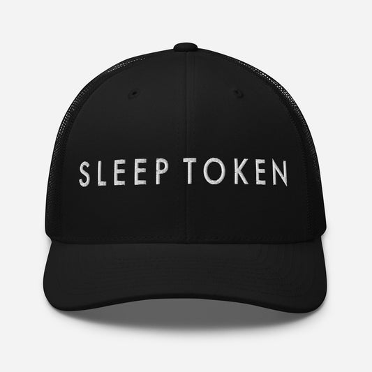 MerchMoment Sleep Token Classic Logo Embroidered Trucker Hat [Apparel]