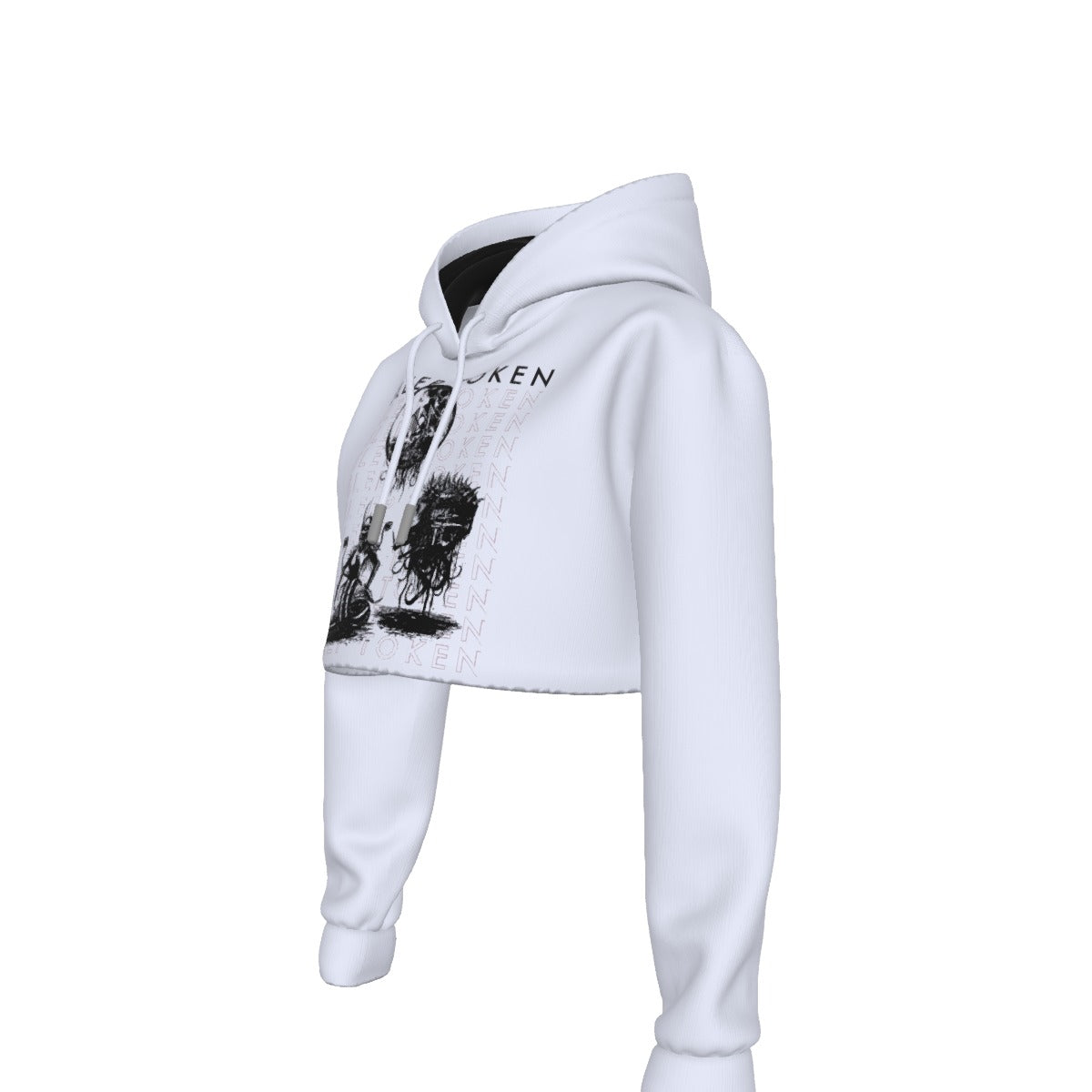 MerchMoment Sleep Token Repeat Women's Cropped Hoodie [Apparel]