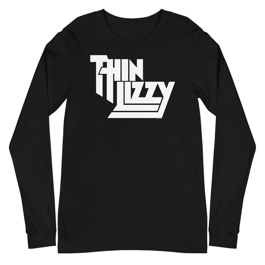 MerchMoment Thin Lizzy - Classic White Logo Long Sleeve T-Shirt [Apparel]