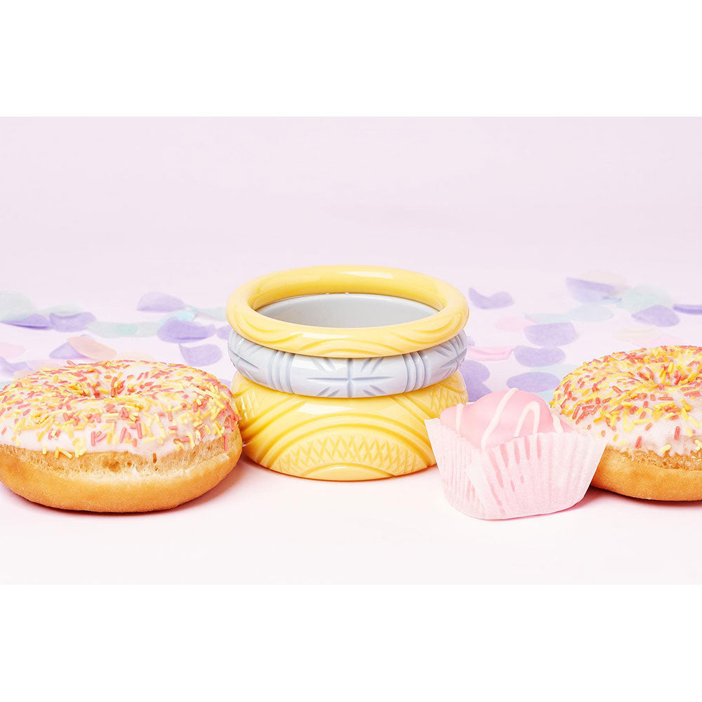 Midi Powder Blue Heavy Carve Bangle by Splendette - MEDIUM