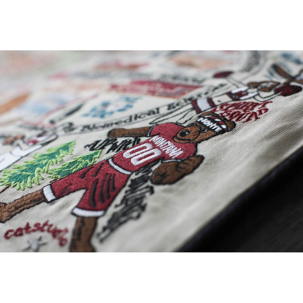 Montana, University of Collegiate Embroidered Pillow by CatStudio