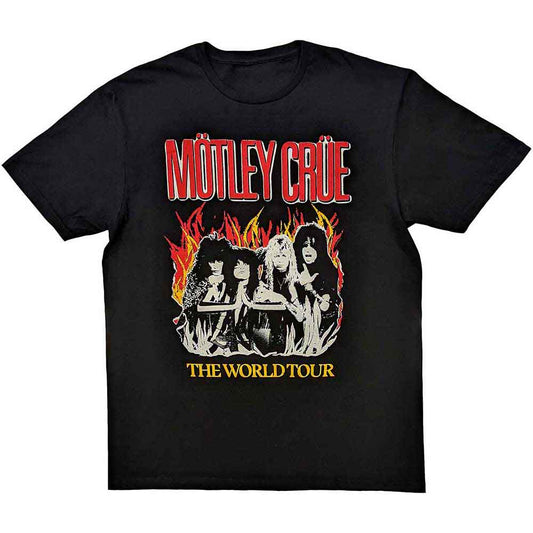 Motley Crue Vintage World Tour Flames [T-Shirt]
