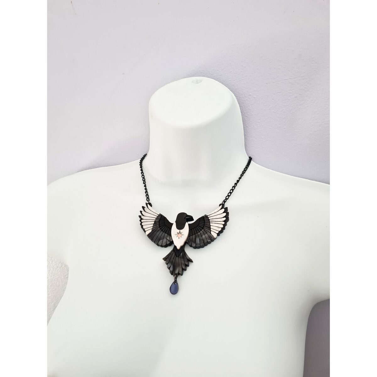 Mystic Magpie Brooch by Cherryloco