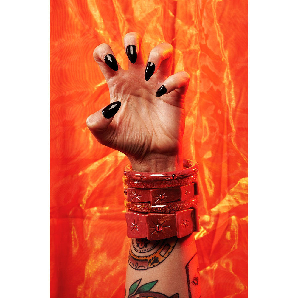 Narrow Mesmerised Bangle by Splendette