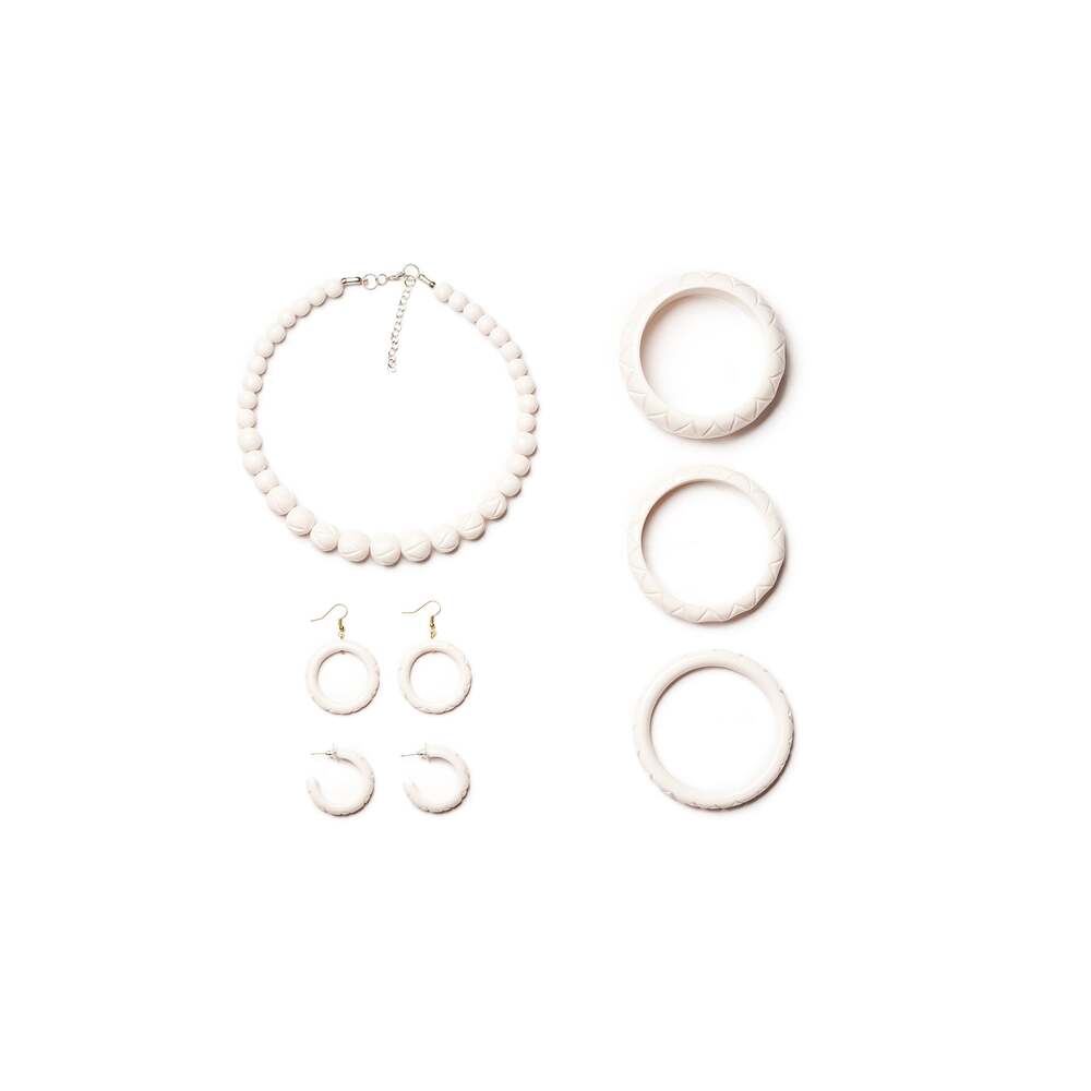 Narrow Salty Heavy Carve Medium Bangle by Splendette