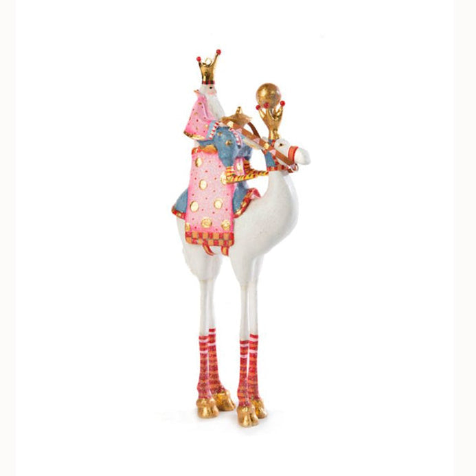 Nativity Balthazar On Camel Ornament by Patience Brewster
