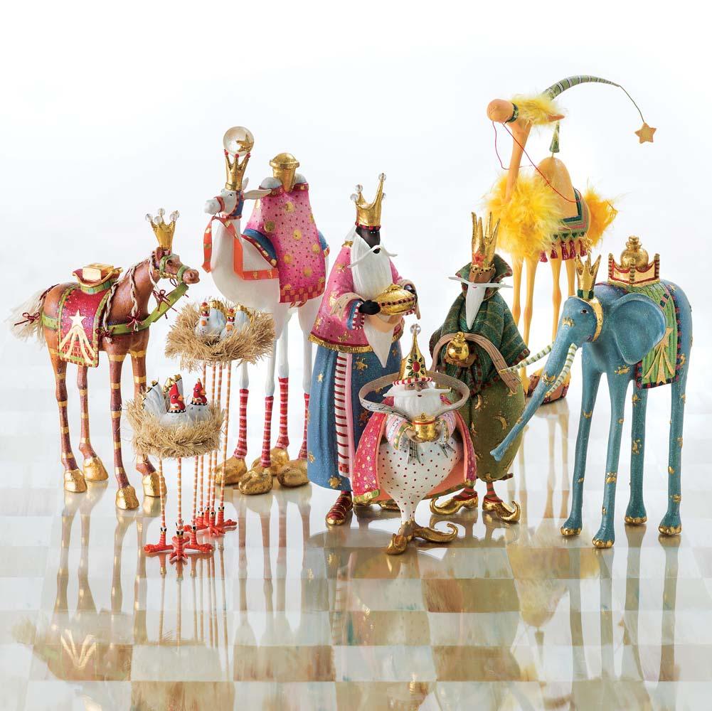 Nativity Chicken & Dove Figures by Patience Brewster