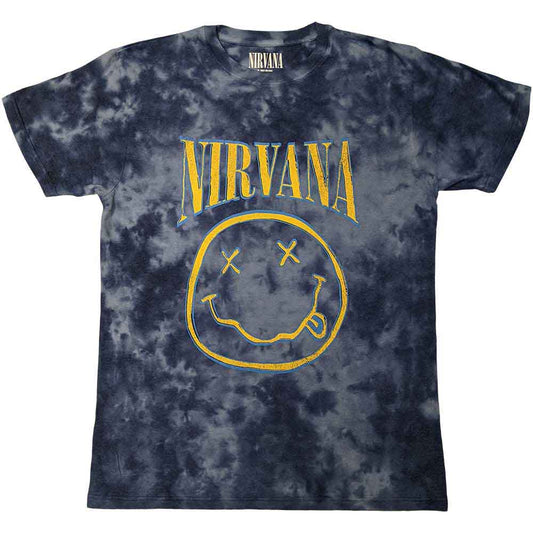 Nirvana Happy Face Blue Stroke [T-Shirt]