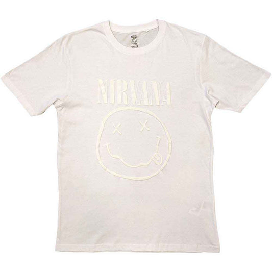 Nirvana White Happy Face [T-Shirt]