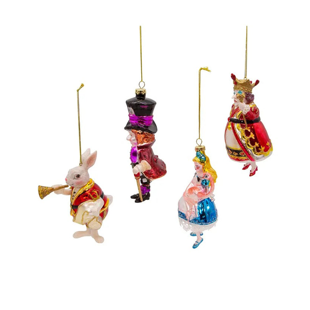 Noble Gems™ Glass Wonderland Ornament Set, 4-Piece Box by Kurt Adler