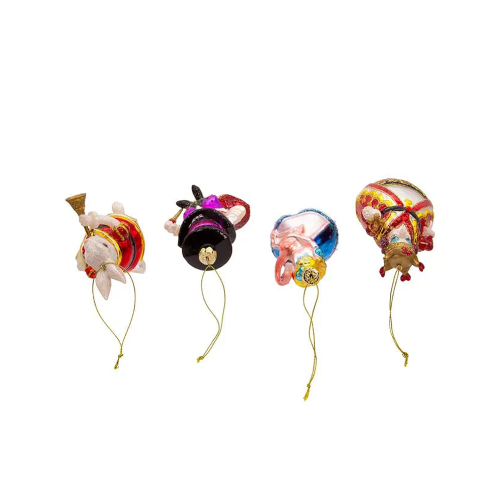 Noble Gems™ Glass Wonderland Ornament Set, 4-Piece Box by Kurt Adler