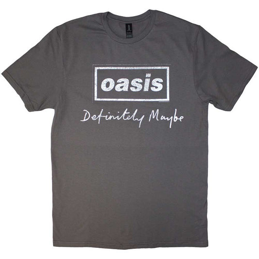 Oasis Definitely Maybe Distressed Text Logo [T-Shirt]