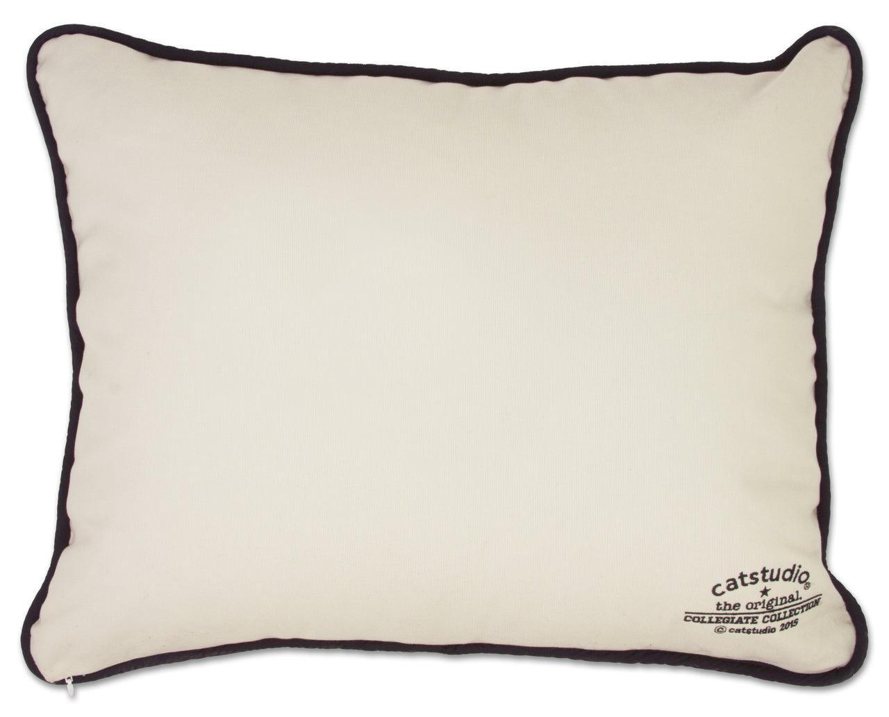 Oklahoma State University Collegiate Hand-Embroidered Pillow