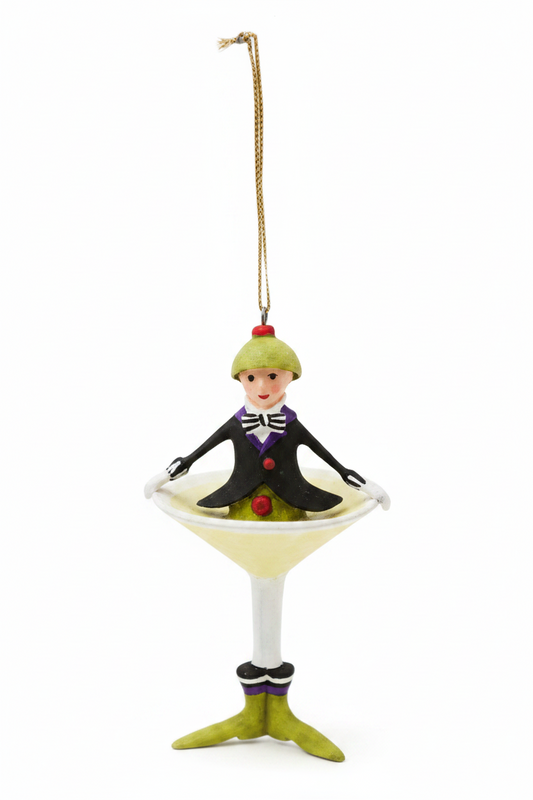 Patience Brewster Mini MARTINI Cocktail Ornament