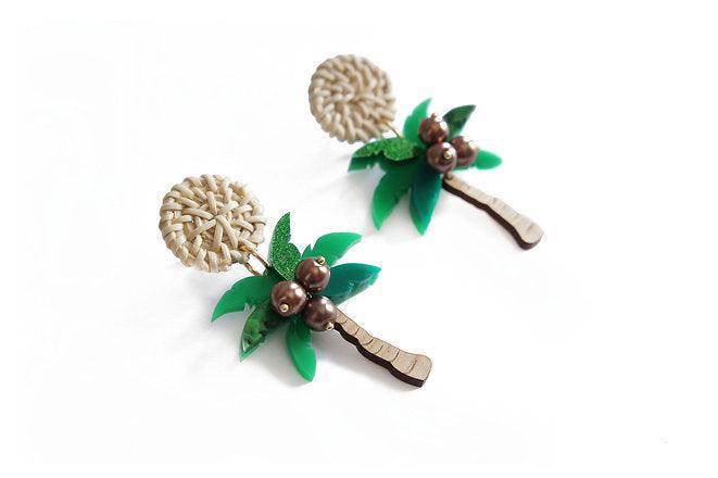 Palm Tree Earrings by Laliblue